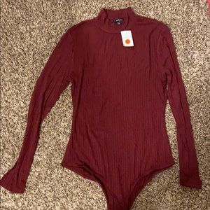 Burgundy Body Suit